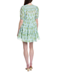 Cinq À Sept Papyrus Silk-Blend Madara Dress