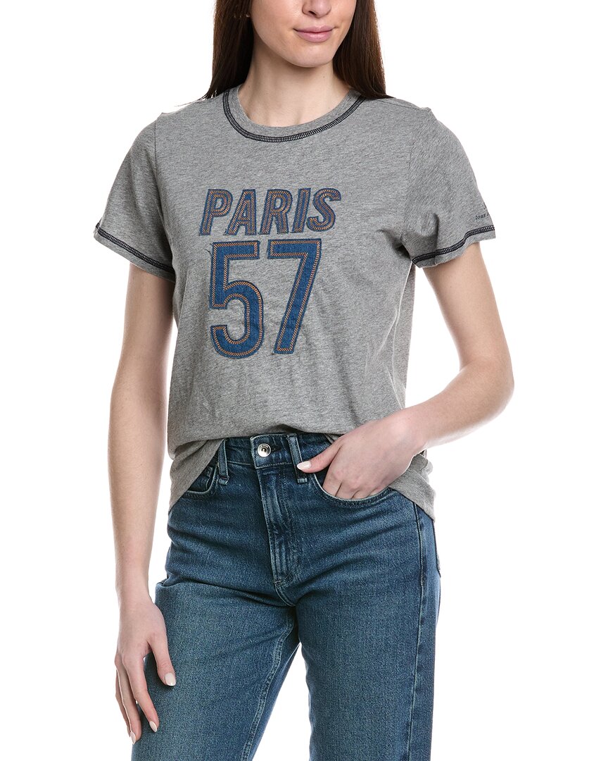 Cinq À Sept Trapunto Denim Heather T-Shirt