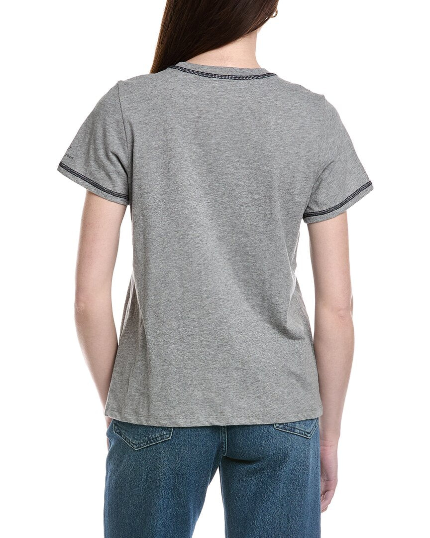 Cinq À Sept Trapunto Denim Heather T-Shirt