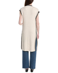 T Tahari Extended Sleeve Long Vest