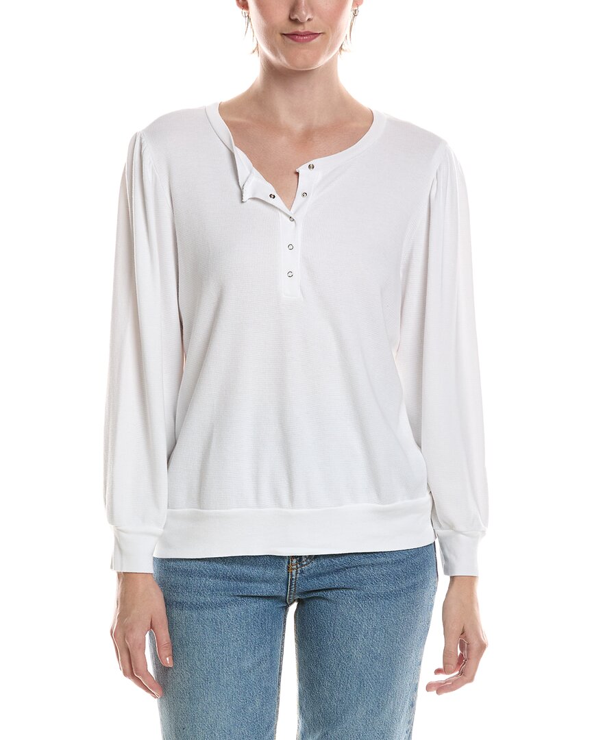 Michael Stars Michael Stars Sophy Puff Sleeve Henley T-Shirt