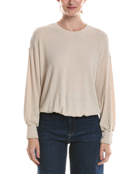 Michael Stars Michael Stars Tia Ribbed Crewneck Sweatshirt