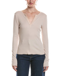 Michael Stars Michael Stars Salem Mixed Henley Top