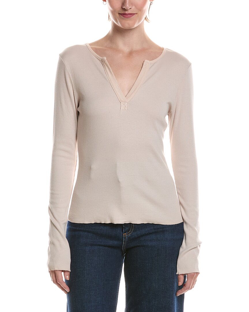 Michael Stars Michael Stars Salem Mixed Henley Top