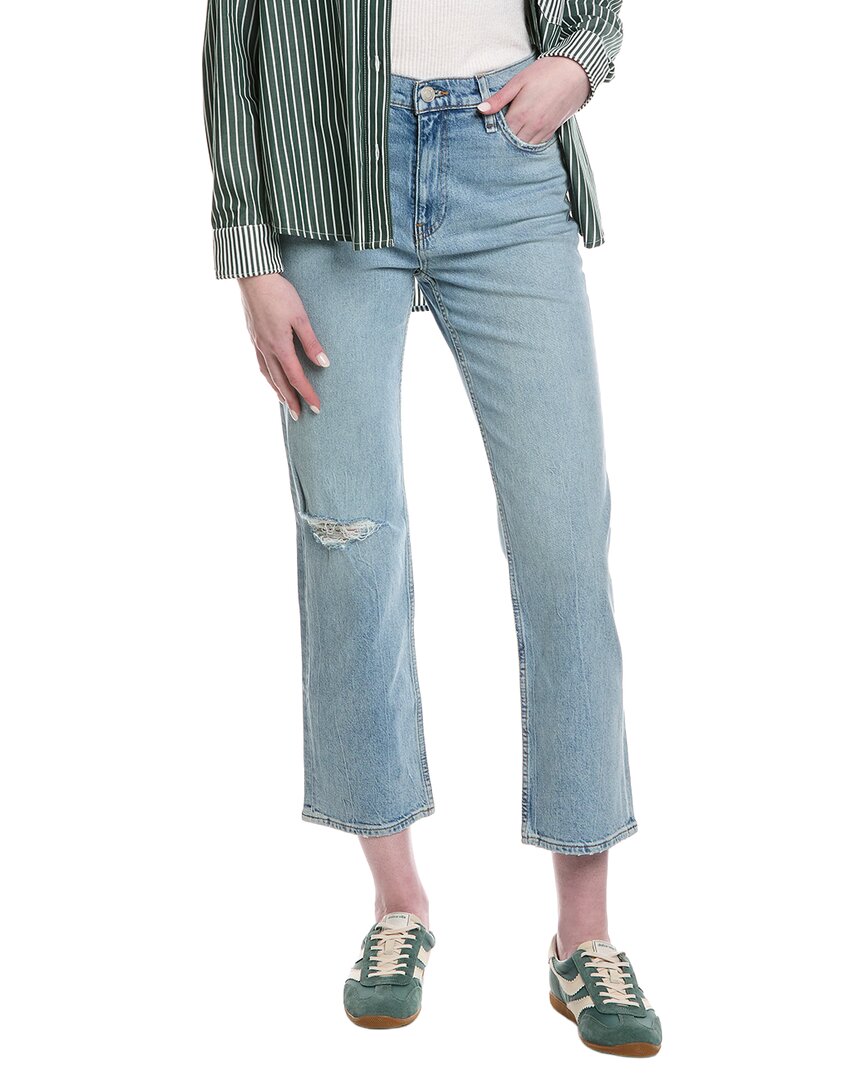 Hudson Jeans Remi High-Rise Sprinkle Destructed Straight Ankle Jean
