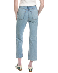 Hudson Jeans Remi High-Rise Sprinkle Destructed Straight Ankle Jean