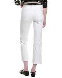 Hudson Jeans Noa High-Rise White Straight Ankle Jean