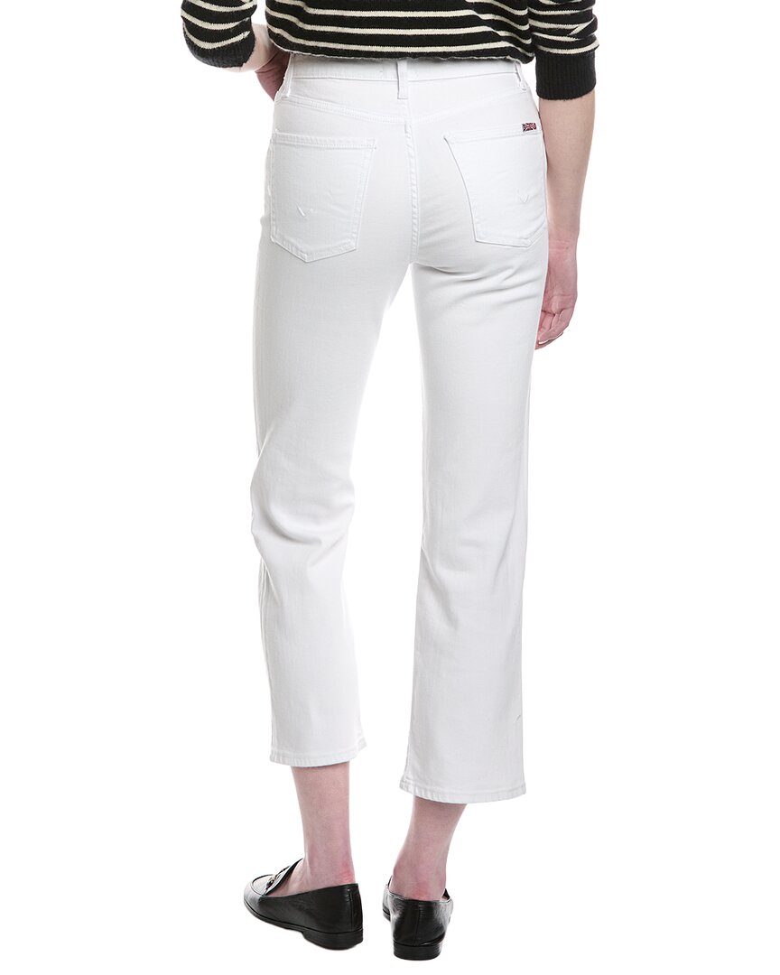 Hudson Jeans Noa High-Rise White Straight Ankle Jean
