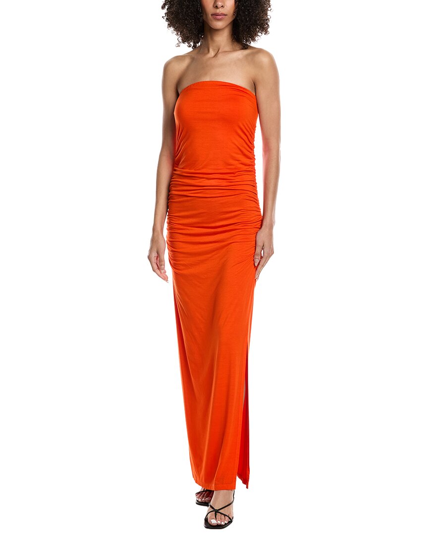 Project Social T Nala Strapless Side Ruched Maxi Dress