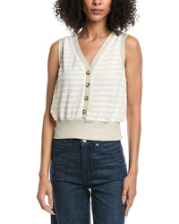 Project Social T Ingrid Button Front Textured Tank Top