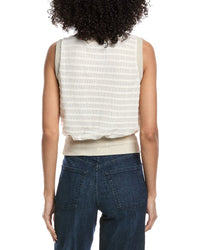 Project Social T Ingrid Button Front Textured Tank Top