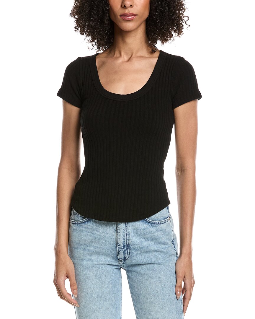 Project Social T Julie Scoop Neck Sweater Rib T-Shirt