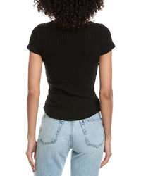Project Social T Julie Scoop Neck Sweater Rib T-Shirt