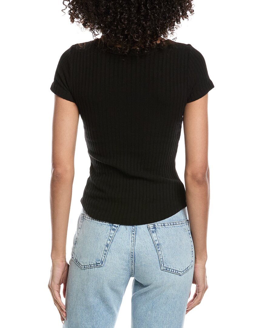 Project Social T Julie Scoop Neck Sweater Rib T-Shirt