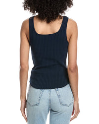 Project Social T Constanza Heathered Notch Neck Rib Tank Top