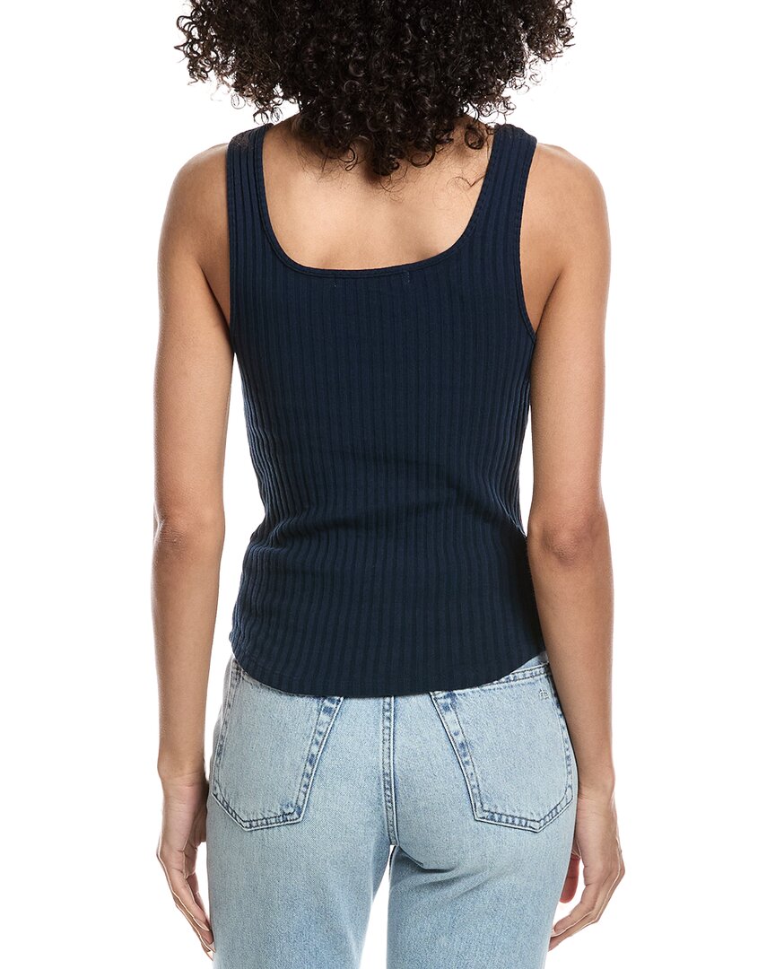 Project Social T Constanza Heathered Notch Neck Rib Tank Top