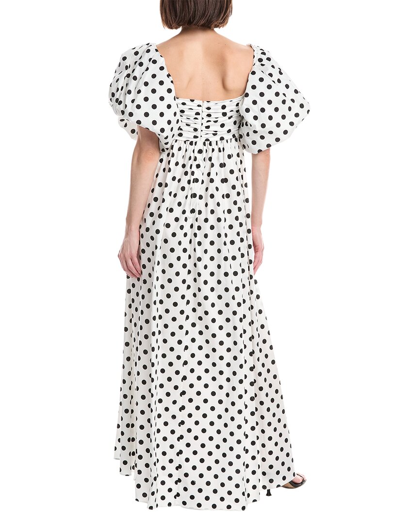 Caroline Constas Emilia Ruched Empire Maxi Dress