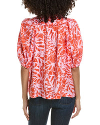 Tyler Böe Margarita Tie-Front Linen Blouse