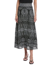 Tyler Böe Valentina Ember Linen Midi Skirt