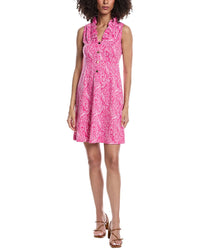 Tyler Böe Emily Button Ruffle Jacquard Mini Dress