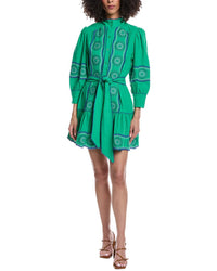 Tyler Böe Christy Embroidered Skimmer Mini Dress
