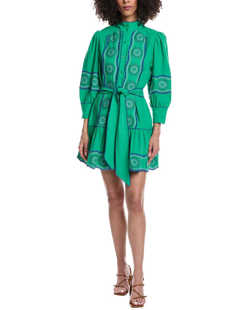 Tyler Böe Christy Embroidered Skimmer Mini Dress