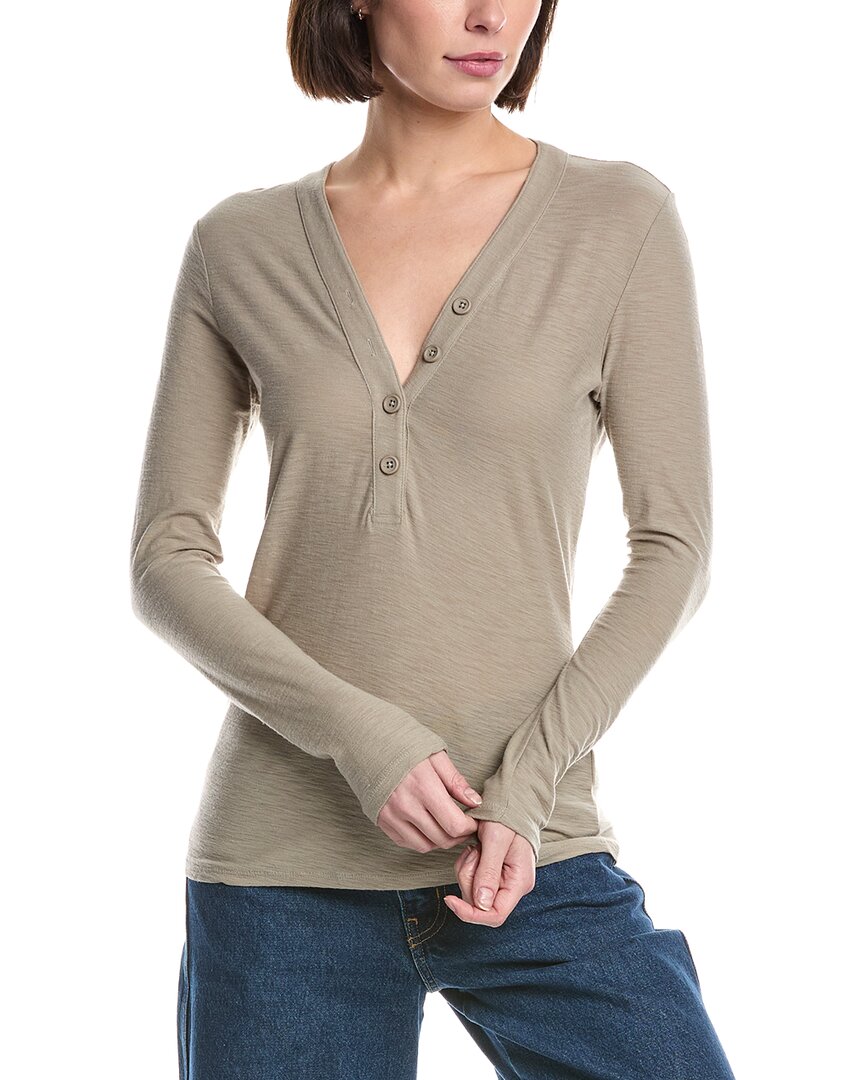 James Perse Jersey Henley Top