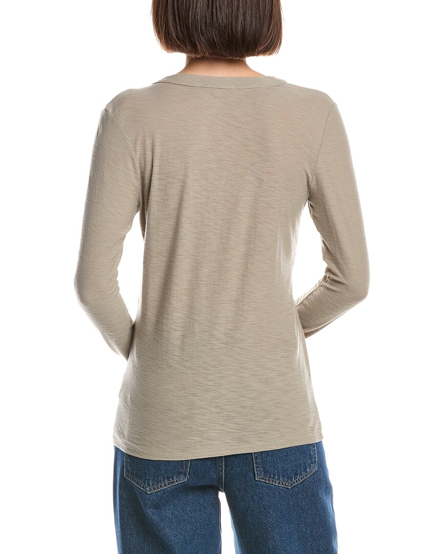 James Perse Jersey Henley Top