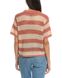 Anna Kay Vito Crochet Polo Sweater