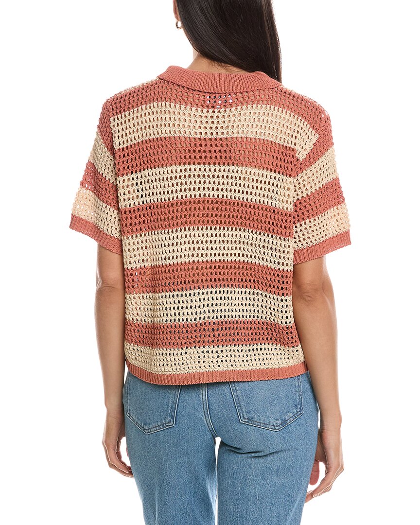 Anna Kay Vito Crochet Polo Sweater