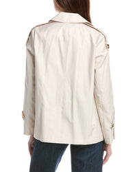 Sam Edelman Cropped Double-Breasted Swing Jacket
