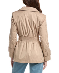 Sam Edelman Double-Breasted Short Trench Coat