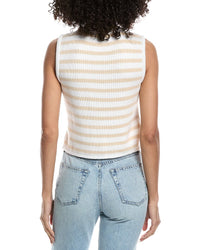 French Connection Stripe V Neck Cardigan