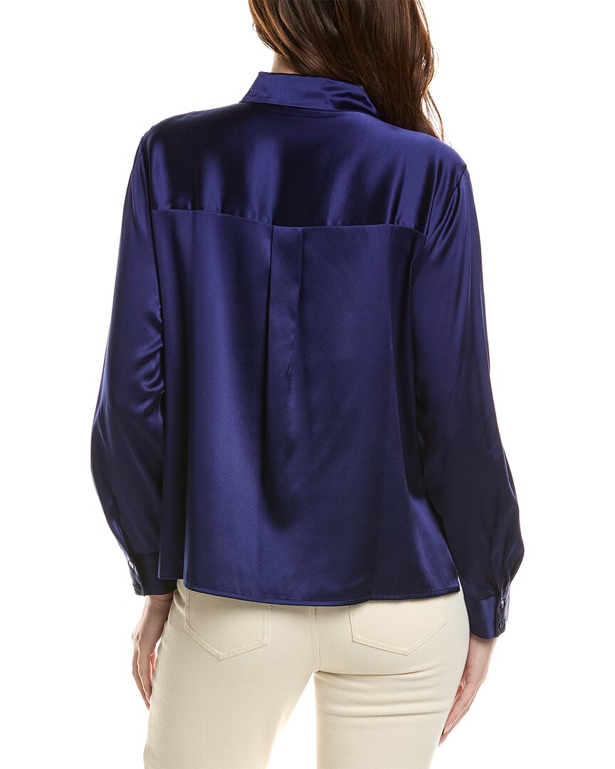 Eileen Fisher Classic Collar Silk-Blend Shirt