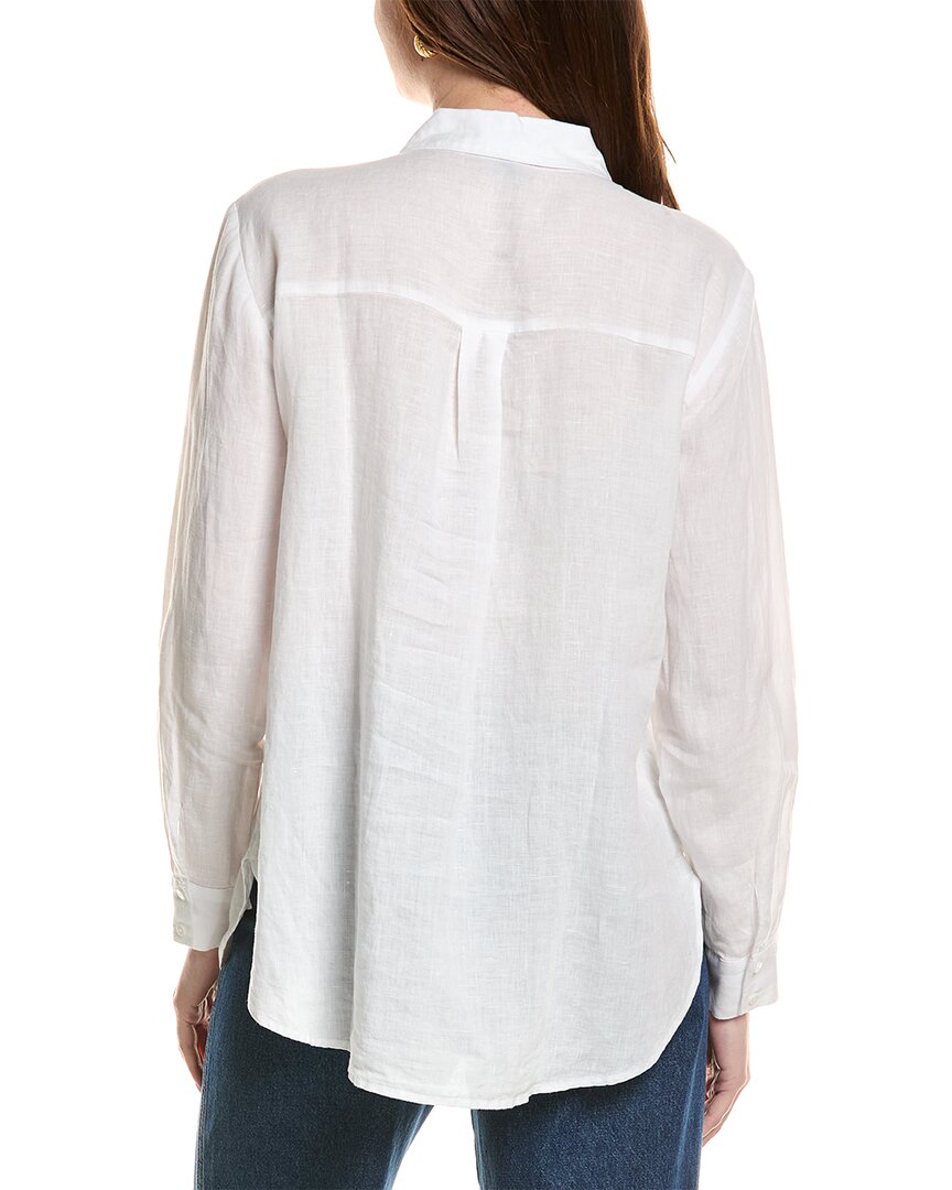 Eileen Fisher Classic Collar Linen Long Shirt