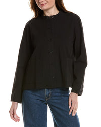 Eileen Fisher Mandarin Collar Jacket