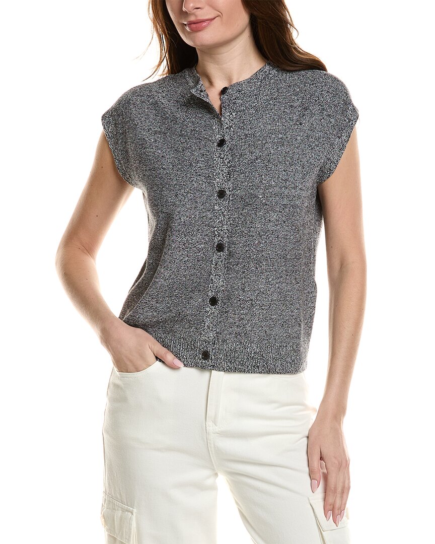 Eileen Fisher Crewneck Linen-Blend Vest