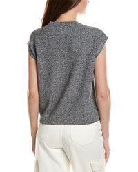 Eileen Fisher Crewneck Linen-Blend Vest