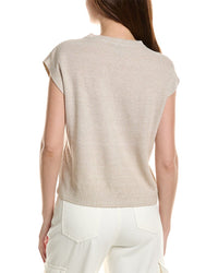 Eileen Fisher Crewneck Linen-Blend Vest