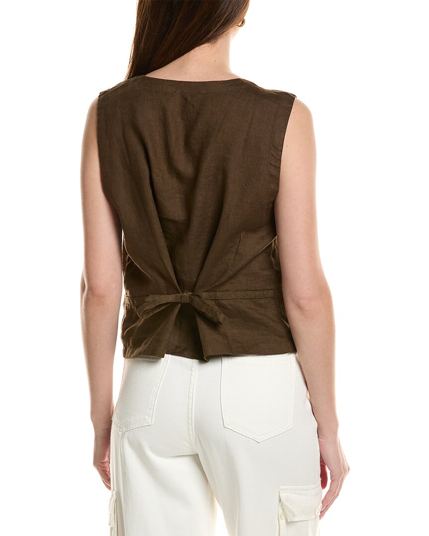 Eileen Fisher V-Neck Linen Vest