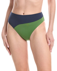 Weworewhat High-Rise Colorblock Bikini Bottom