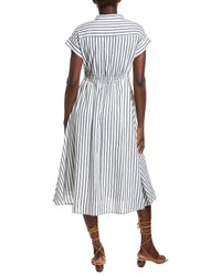 Gracia Linen-Blend A-Line Dress