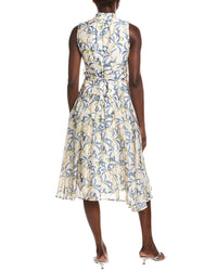 Gracia Printed Sleeveless Waist Band Dress