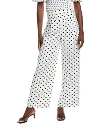 Gracia Dot Print Wide Leg Pant