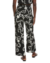 Gracia Embroidered Straight Fit Pant