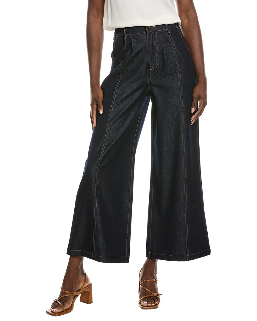 Gracia Contrast Stitch Wide Leg Casual Pant
