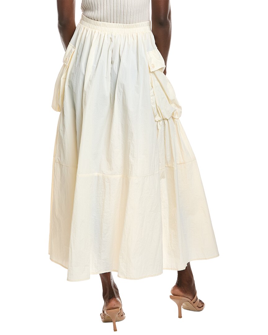 Gracia Long Parachute Cargo Skirt