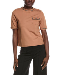 Gracia Chain Link Trim T-Shirt