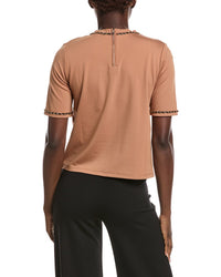 Gracia Chain Link Trim T-Shirt