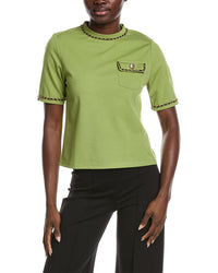 Gracia Chain Link Trim T-Shirt